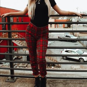 Plaid Jeans